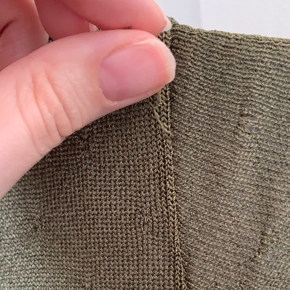 bebe Olive Green Short Sleeve Cardigan - Picture 8 of 10
